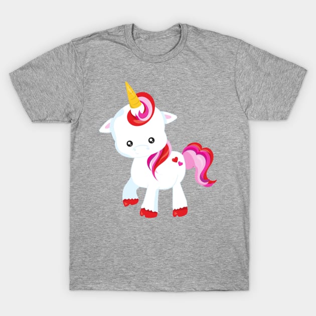 Cute Unicorn, Little Unicorn, Magical Unicorn T-Shirt by Jelena Dunčević